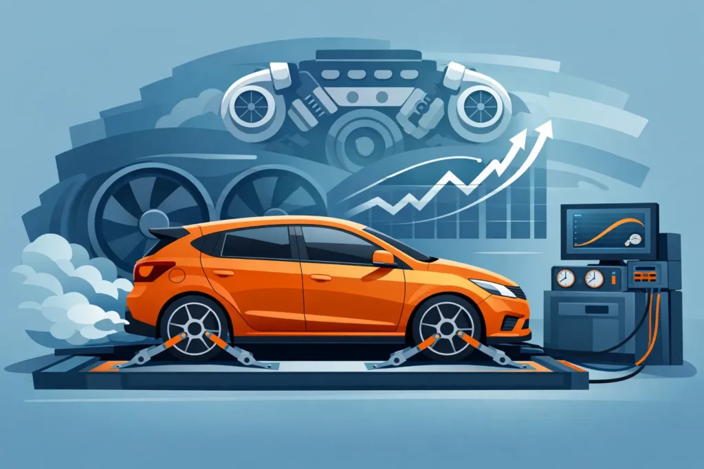 Chip tuning Pabianice - moc potwierdzona hamownią